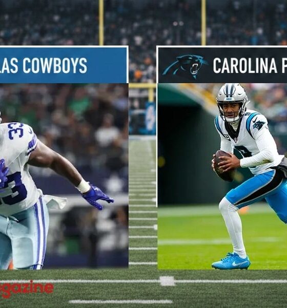 dallas cowboys vs carolina panthers match player stats